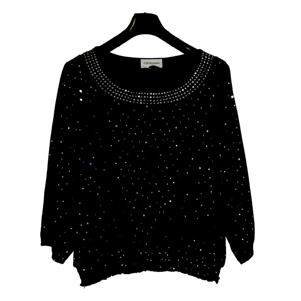 C.D.Daniels Rhinestone Top - Picture 2 of 5
